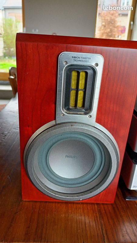 Enceintes Philips MCD 708 - Technologie Ribbon Twitter - 80W - Occasion