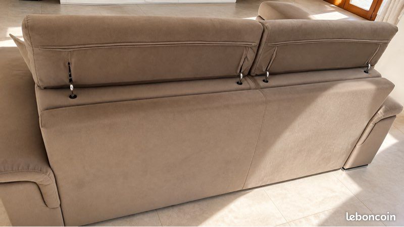Canapé lit Poltronesofa Palazza 4 places + pouf coffre + 4 coussins (image 3)