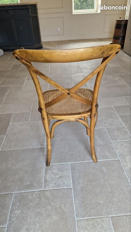 Chaise bois et cannage à renover (image 6)