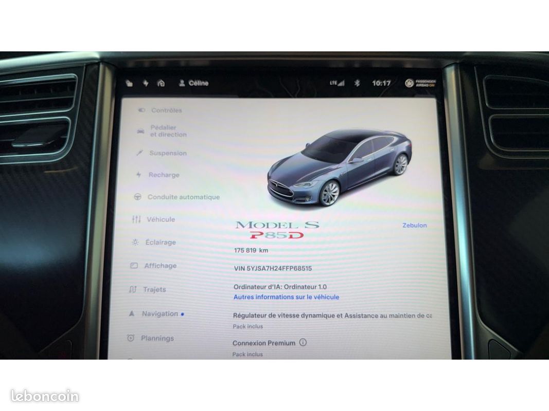 TESLA MODEL S 85D / 700 ch / SUPERCHARGE GRATUITE / TOIT OUVRANT / SOH 91% (image 18)