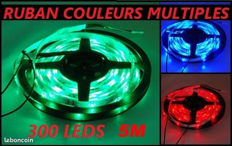 Kit complet 300 leds multi couleurs étanche de 5 m (image 1)