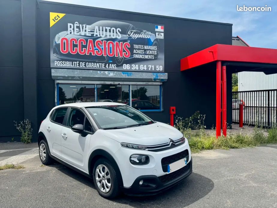 CITROEN C3 1.6 BLUEHDI 100CH FELL BUSINESS 09/2017 72500KMS 11990e GARANTIE 6 MOIS TOTALE POSSIBILITĂ EXTENTION DE GARANTIE / REPRISE POSSIBLE (image 1)