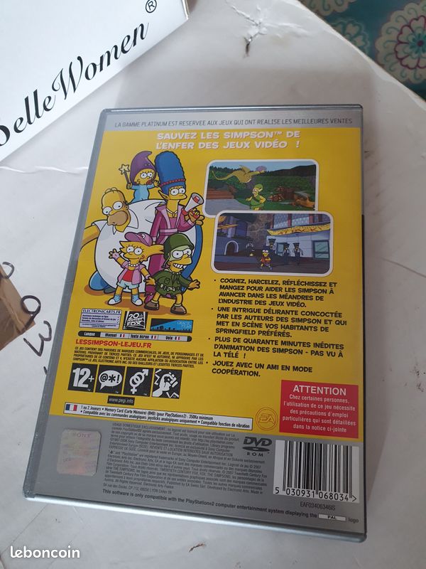 Jeu ps2 les simpsons (image 3)