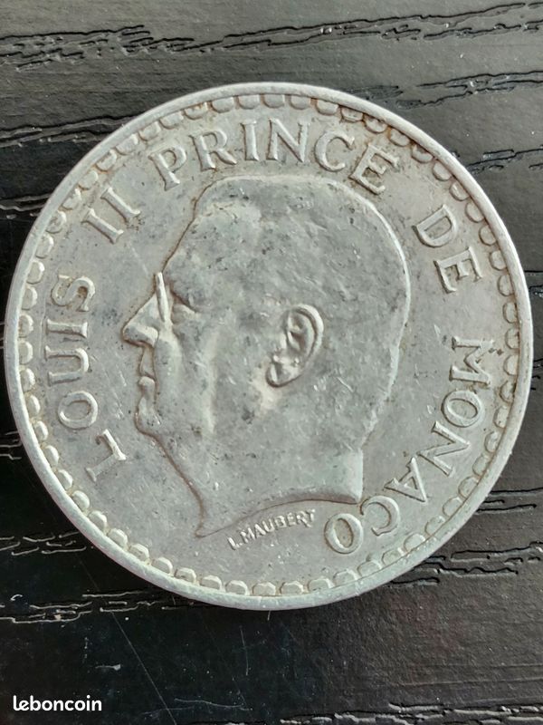 Document ancien le prince Louis II de Monaco 1949 issu de magazine