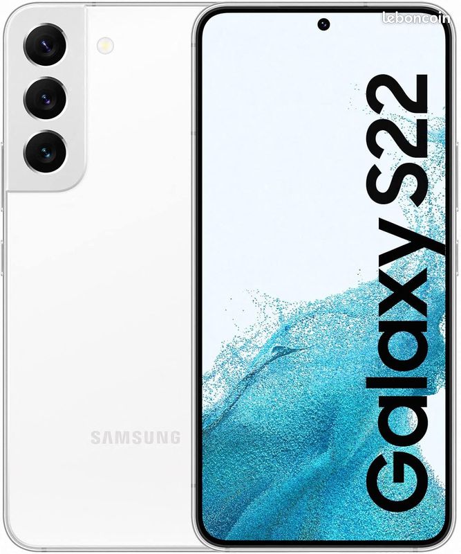 SAMSUNG GALAXY S22 Normal Blanc 128Go 5G Téléphone Débloqué Opérateur RAM 8 Go (image 1)