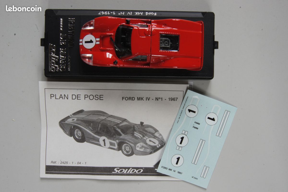 Miniature Ford MkIV Gurney 1 Vainqueur Le Mans 1967 - francis miniatures