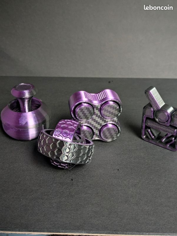 Lot De 4 Jouets Sensoriels OBEST Anti-Stress - Fidget Porte-Clés Spiky Pour Adultes & Enfants TDAH