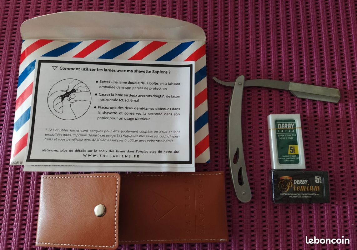 Rasoir à main sapiens barber avec lames (image 1)