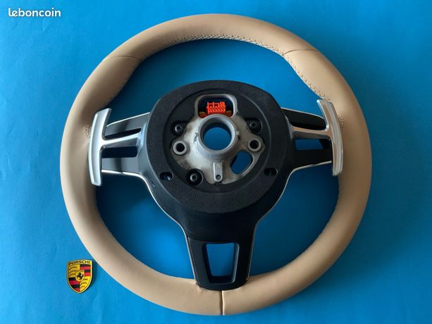 1 Paire De Couvre Volant De Voiture Pour Porsche 718 Boxster Cayman (986/987.1/987.2/981/982), Antidérapant Respirant Housses De Volant Protection De Volant Segmentées,Bla-CK