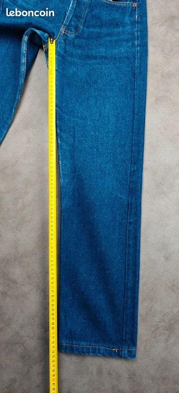 Jean Levi's 501 vintage 1993 Made in USA |W24 L30 FR34| Straight pants droit old aged bleu (image 17)