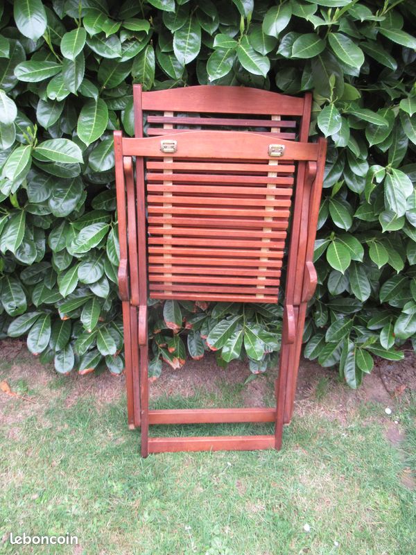 Transat de jardin en teck (image 5)