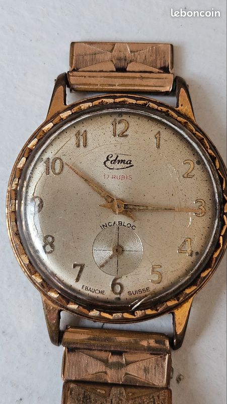 Lot De 2 Montres Mécaniques Vintage Edma & Gewa - Occasion - Fonctionnent