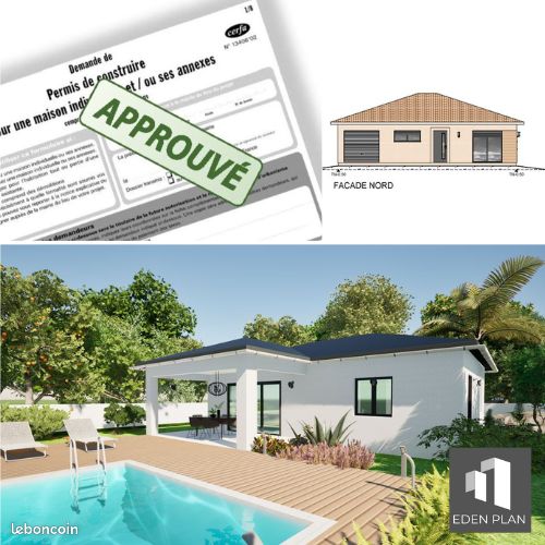 Plans maison permis de construire (H/F/X) (image 2)