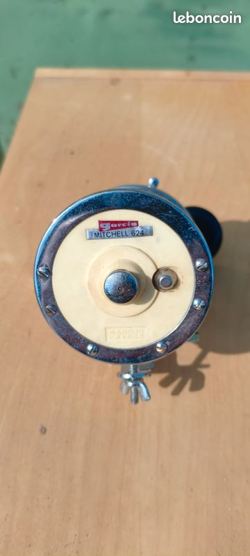 Moulinet Multiplicateur Garcia Mitchell 624 - Pour Droitier, Fabriqué En France - Occasion En état Fonctionnel