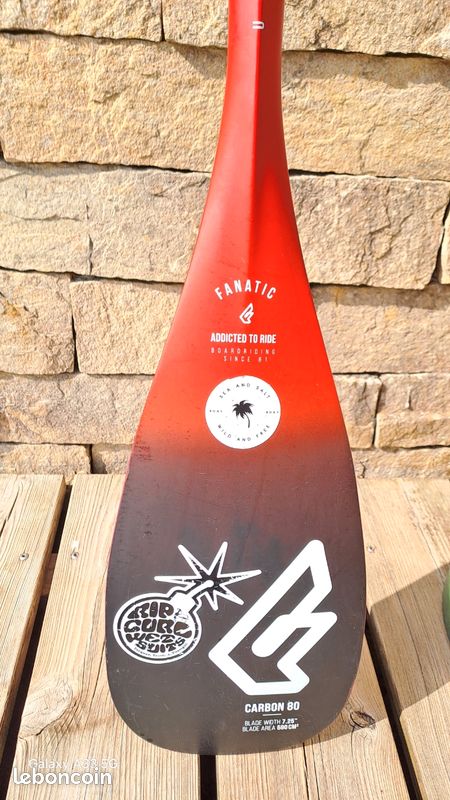 FANATIC PAGAIE BAMBOO CARBON 50 FIXE | Pagaies pour SUP
