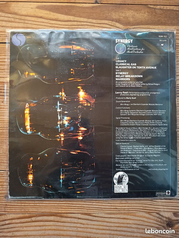 Synergy - Electronic Realizations For Rock Orchestra (Vinyl) (image 2)