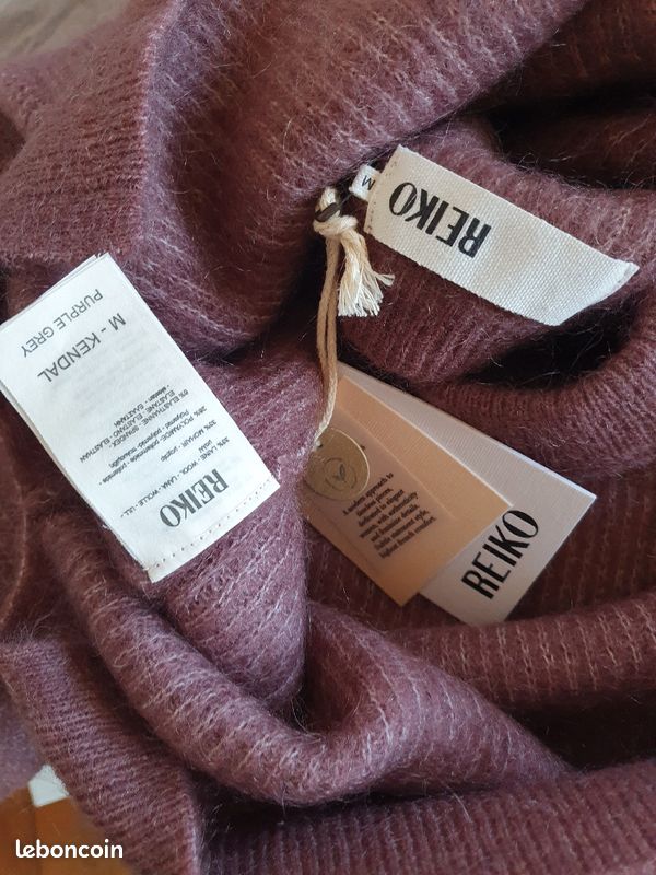 Reiko pull kendal neuf mauve M oversize purple grey Vêtements