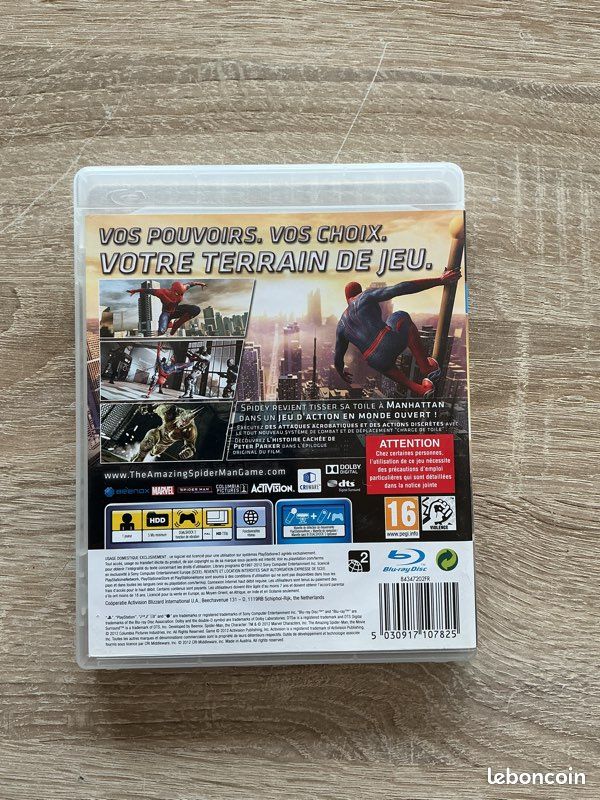 Jeu The Amazing Spider-Man Sur PS3 – Boîtier Inclus, Bon état Pour Fans !