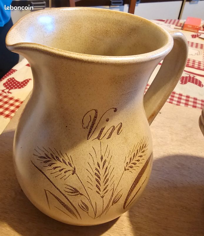 Pichet eau, vin et pot à glaçon (image 2)