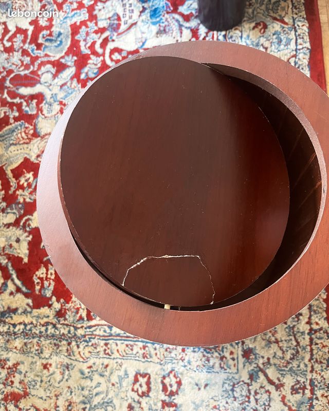 Poubelle ronde en bois foncé MONOPRIX (image 7)