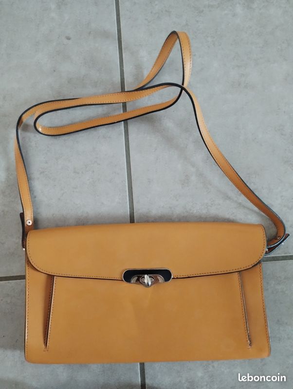Sac a main bandoulière fiato jaune moutarde (image 1)