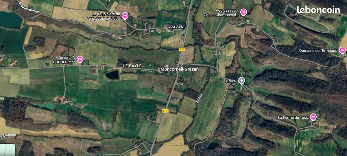 Terrain 1468 m² · à Moncorneil-Grazan · 1 468 m² · 39 000 €