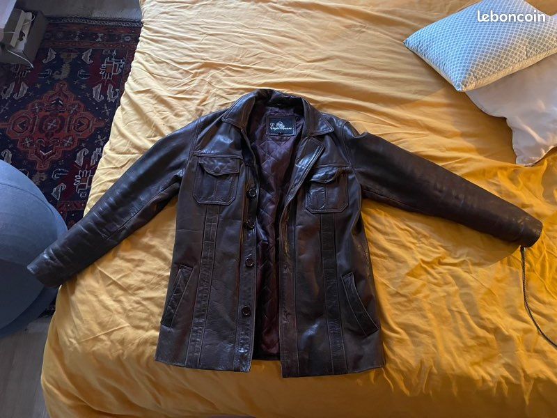 Veste En Faux Cuir Pour Homme Lovelegis - Style Vintage Années 70-80 - Idéale Automne/hiver