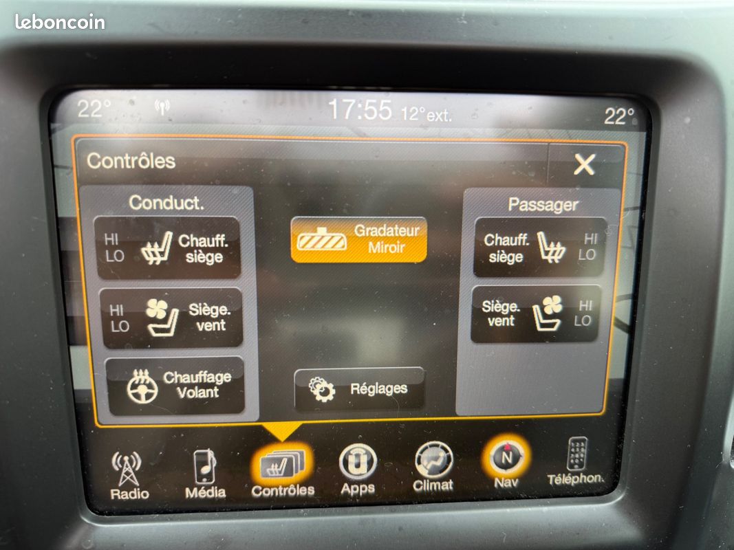 Jeep CHEROKEE IV 2.2 Multijet 200ch Overland 4WD BVA - FULL OPTIONS (image 14)
