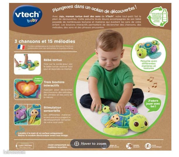 Vtech Juju maman tortue éveil des sens Jeux Jouets