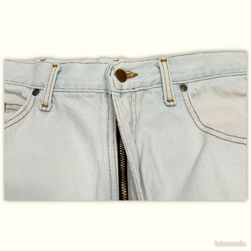 Jeans Homme Wrangler W34 L30 Bleu clair Coton Bon état Regular Normal Uni (image 4)