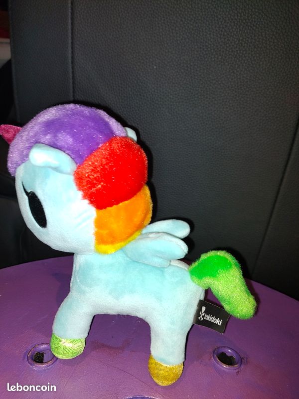Licorne arc en ciel peluche (image 7)