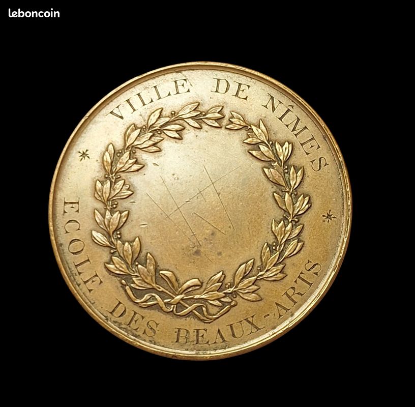 Médaille bronze Cérès école des beaux-arts ville de Nîmes (image 2)
