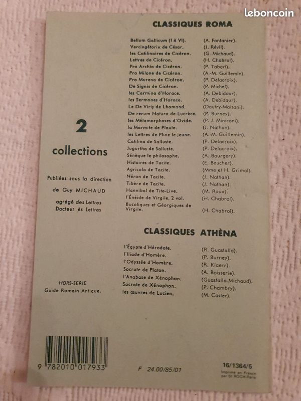 "L'anabase de Xenophon" en grec ancien. Classiques Athena chez Hachette (image 2)