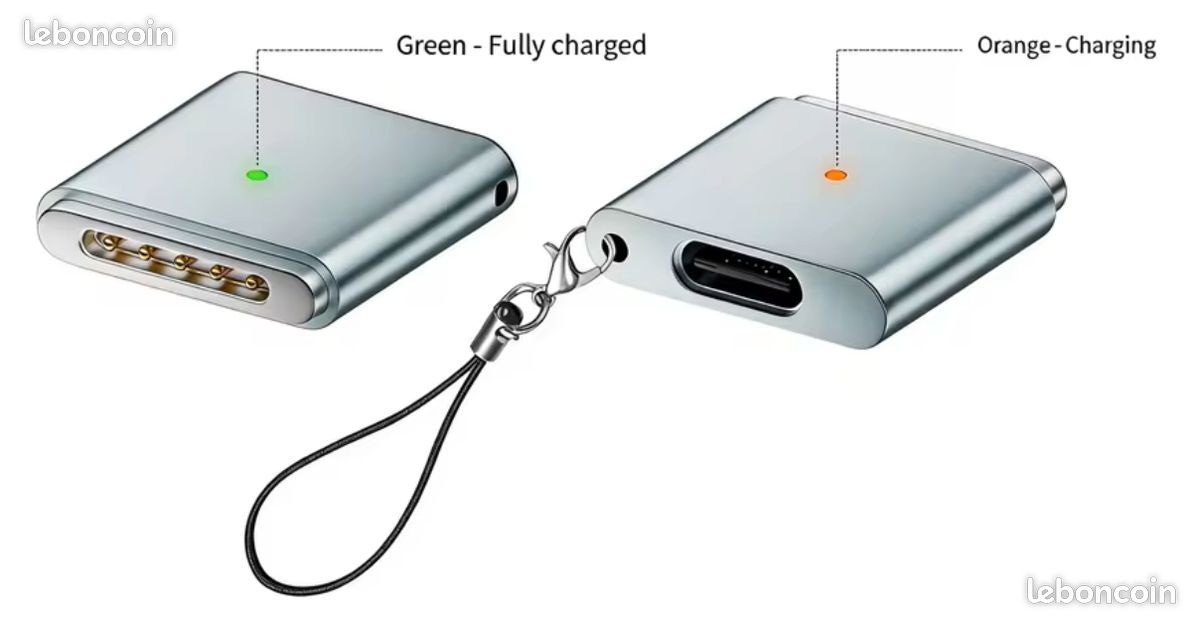 Adaptateur de charge magnétique USB-C vers MagSafe 3, max 100W Livraison gratuite par courrier (image 1)