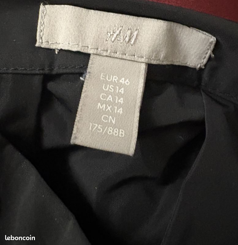 Jupe longue plissée H&M T46EU forme trapèze (image 3)
