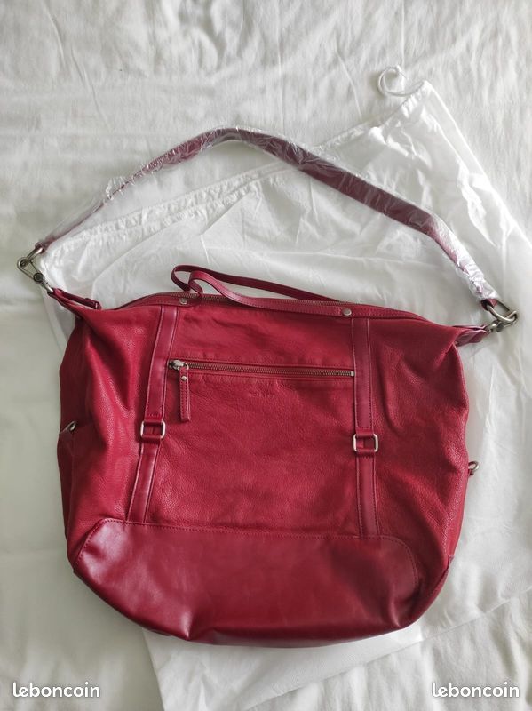 Nat et Nin sac cabas Macy Col. Carmin (image 7)