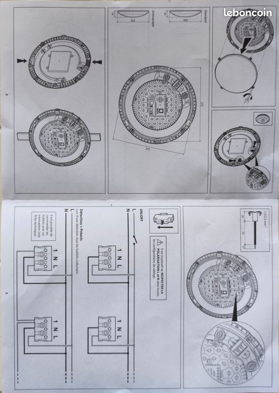 Plafonnier hublo Sarlam (image 5)