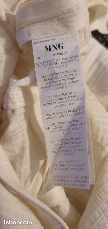 Tailleur / ensemble écru Mango suit T38 (image 6)
