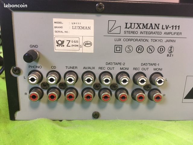 Amplificateur luxman lv 111 - Photo, audio & vidéo