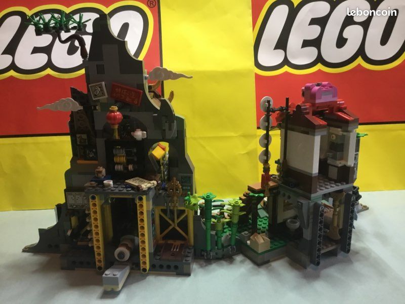 PAS D’ENVOI LEGO MONKIE KID 80044 MONKIE KID’S TEAM HIDEOUT complet avec boîte et plan plus pièces détachées supplémentaires (image 3)