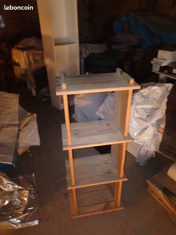 Etagère en pin très épais, lourde (image 1)