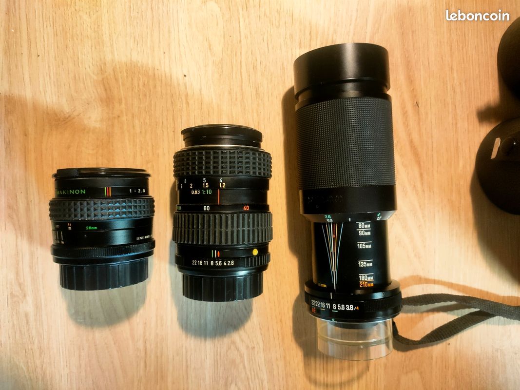Lot 3 objectifs vintage monture Pentax K (PK) + Boîtes d'origine / Étuis (image 5)