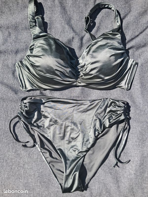 Maillot Tezenis kaki soyeux 95E (image 1)