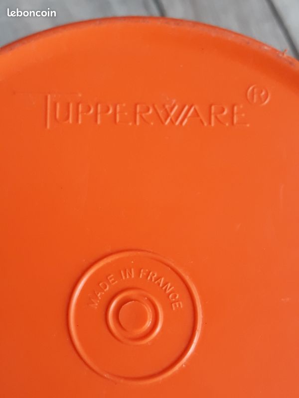 VINTAGE TUPPERWARE BOITE RANGEMENT COMPARTIMENT APERITIF COUVERCLE