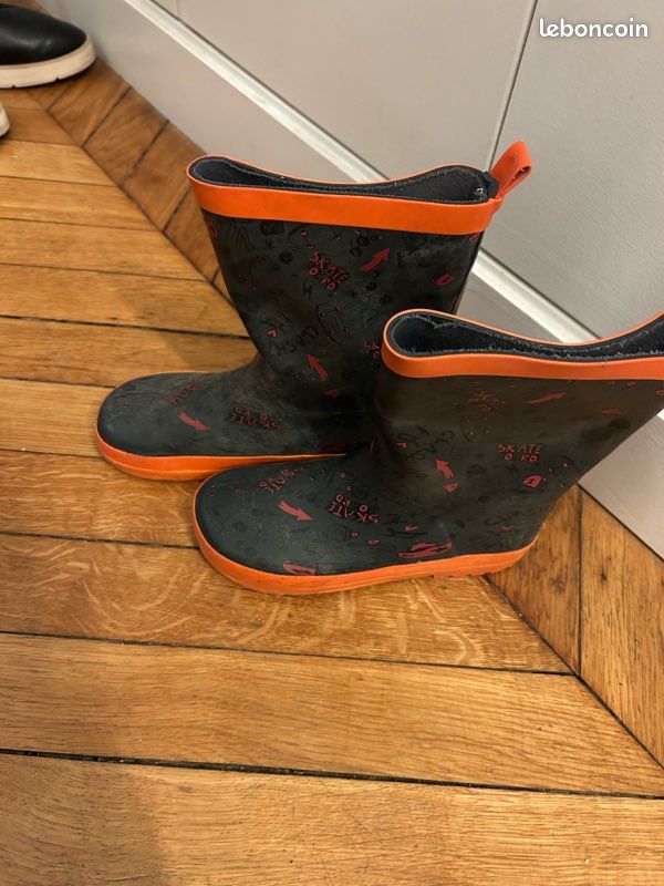 Bottes Caoutchouc Dpam Bottes Fille Bottes Pluie Enfant Promo