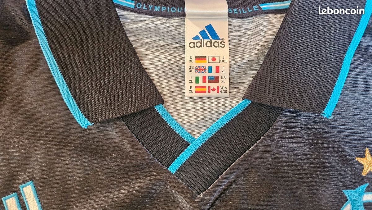 Maillot Third Olympique De Marseille 2006-2007 - Adidas Stock Pro - Manches Longues - Taille XL