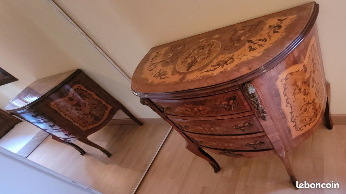 Commode et Table de Chevet Louis XV (image 1)