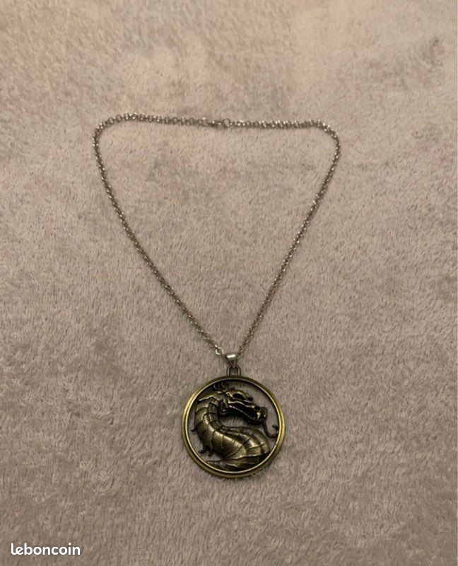 Collier Dragon Mortal Kombat (Acier) | Bijoux Dragon