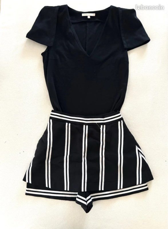 Jupe Noire MAJE Taille 34/36 (équivalent 0) - Occasion Très Bon état, Style évasé, Longueur Genou