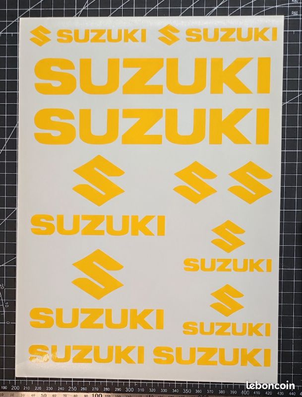 Autocollants Stickers Suzuki RV 90 Moto Jaune - Neufs, Fabriqués En France